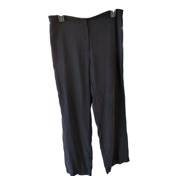 Eileen Fisher Black Silk Petite Pants Size PP - Picture 1 of 9